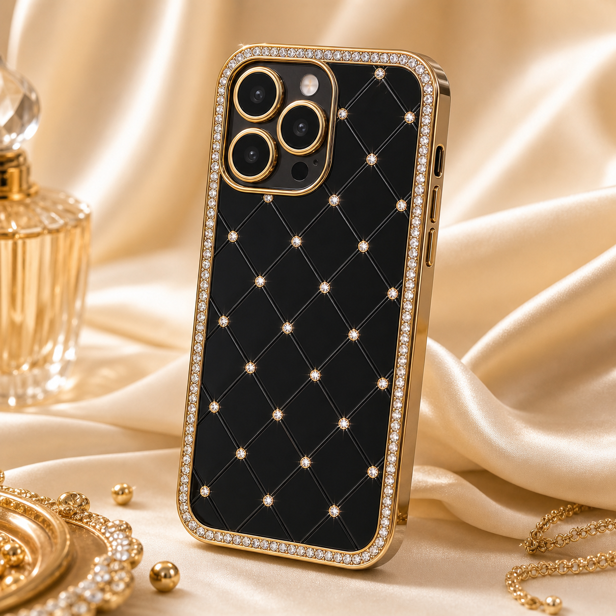 Black Rhinestone Casing
