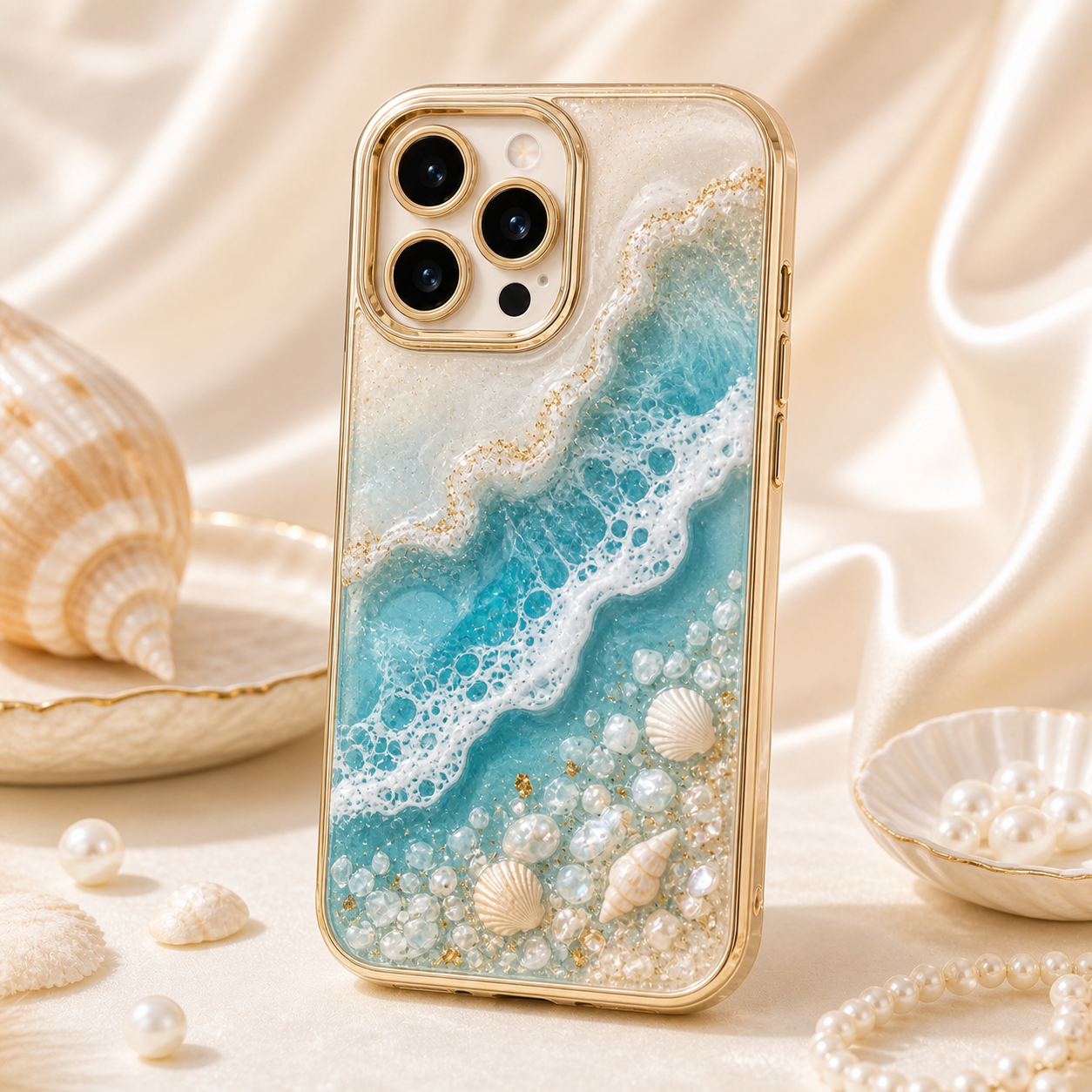 Ocean Wave Resin Casing