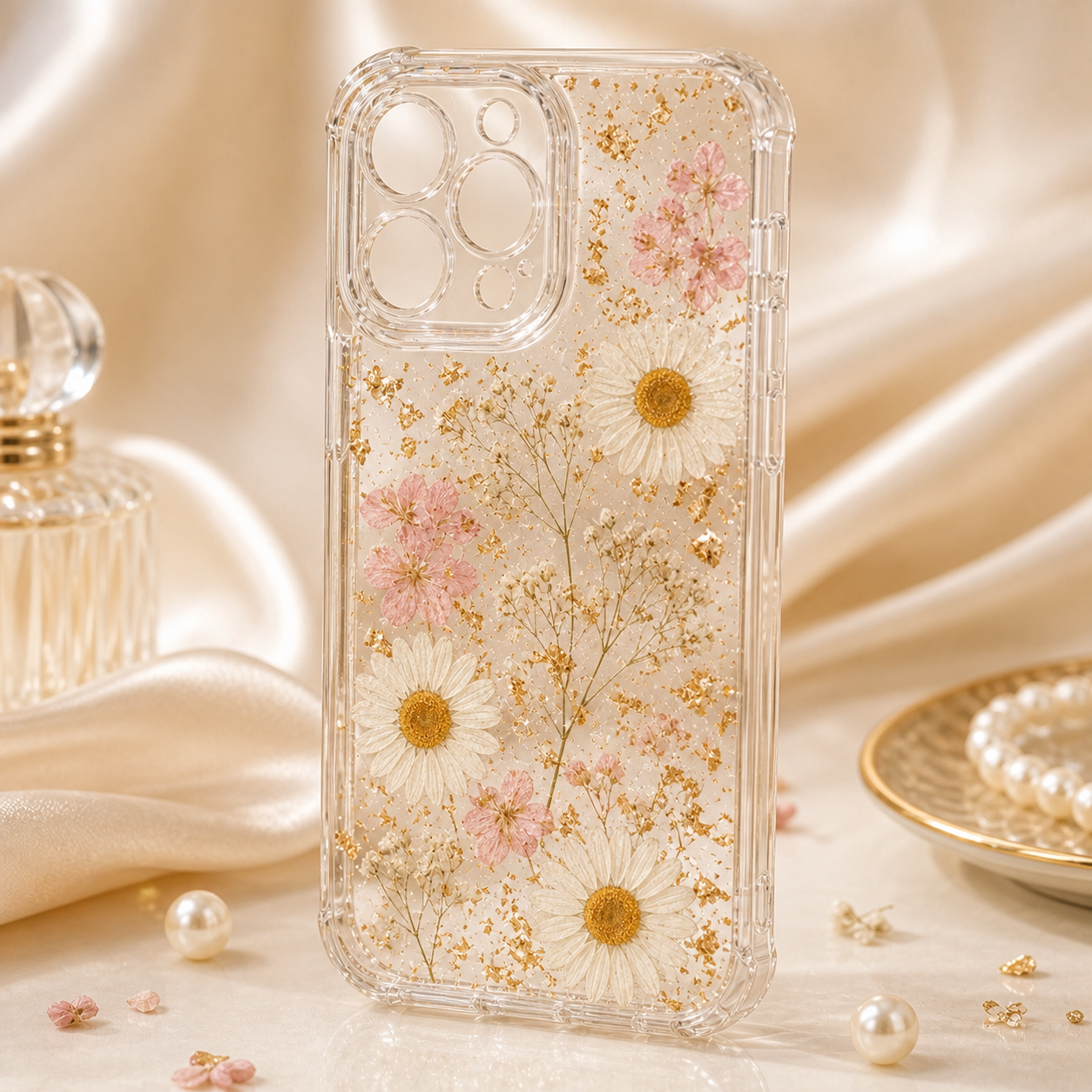 Pressed Flower Resin Casing